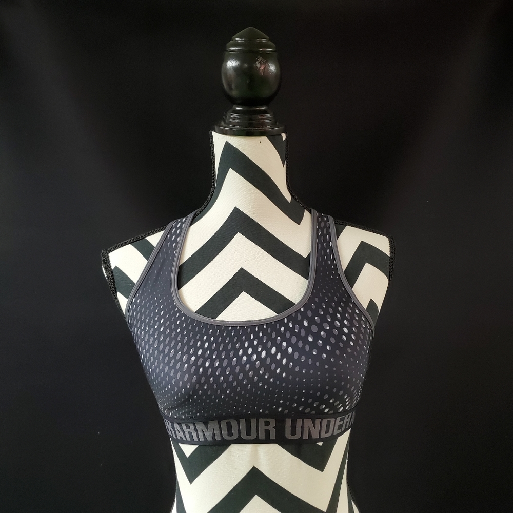 Under Armour mid crossback printed sports bra